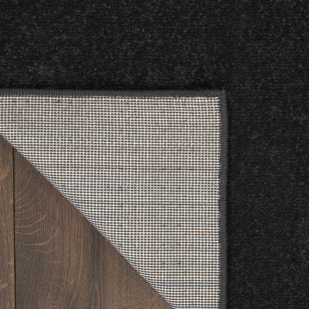 6' Black Indoor Outdoor Runner Rug