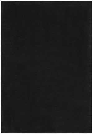 4' X 6' Black Stain Resistant Indoor Outdoor Area Rug
