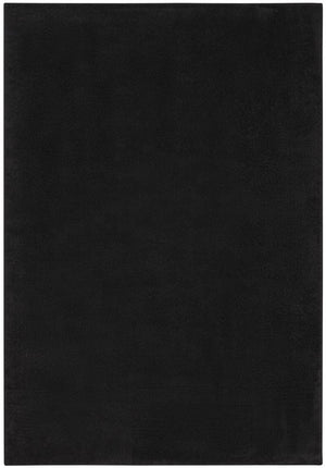 6' X 9' Black Stain Resistant Indoor Outdoor Area Rug