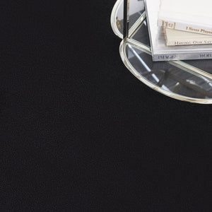 8' X 8' Black Round Indoor Outdoor Area Rug