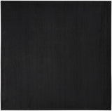 9' Black Square Indoor Outdoor Area Rug