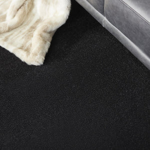 9' Black Square Indoor Outdoor Area Rug