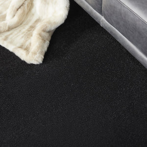 9' Black Square Indoor Outdoor Area Rug