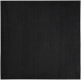 9' Black Square Indoor Outdoor Area Rug
