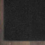 9' Black Square Indoor Outdoor Area Rug