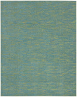 10' X 14' Blue And Green Indoor Outdoor Area Rug