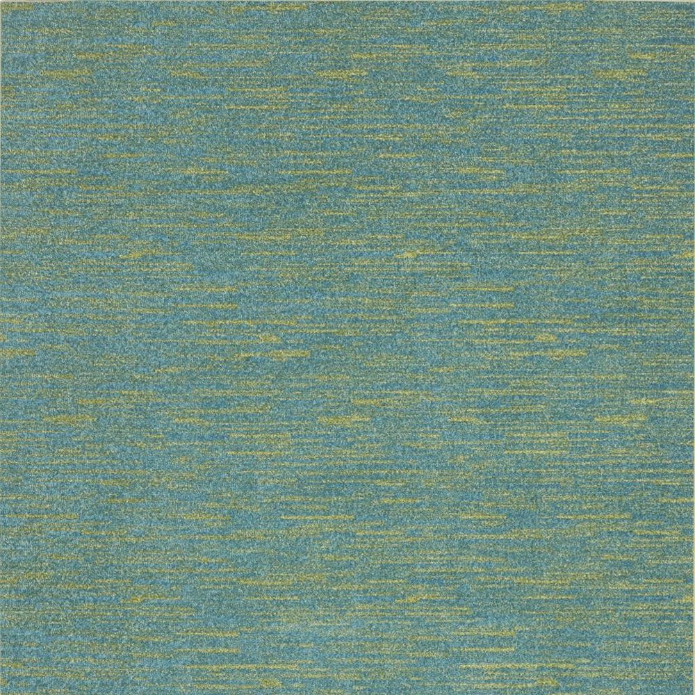 4' X 6' Blue And Green Indoor Outdoor Area Rug