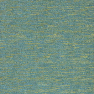4' X 6' Blue And Green Indoor Outdoor Area Rug