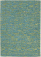 4' X 6' Blue And Green Indoor Outdoor Area Rug