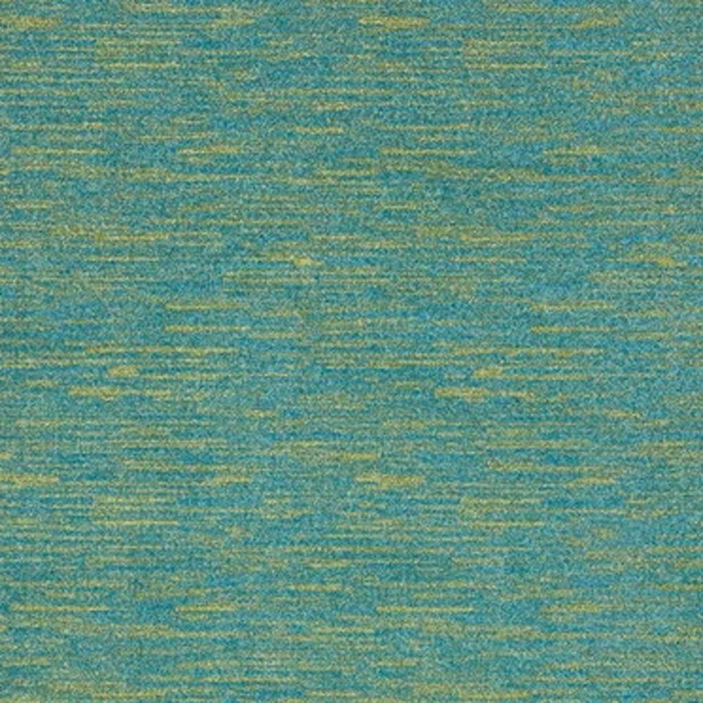 6' X 9' Blue And Green Indoor Outdoor Area Rug