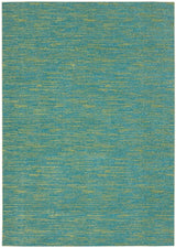 6' X 9' Blue And Green Indoor Outdoor Area Rug