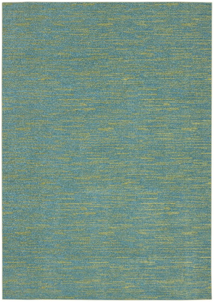 6' X 9' Blue And Green Indoor Outdoor Area Rug