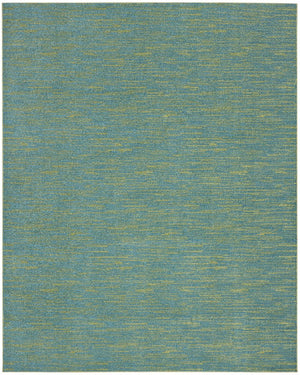 8' X 10' Blue And Green Indoor Outdoor Area Rug