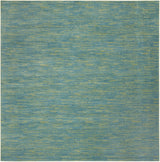 9' Blue And Green Indoor Outdoor Area Rug
