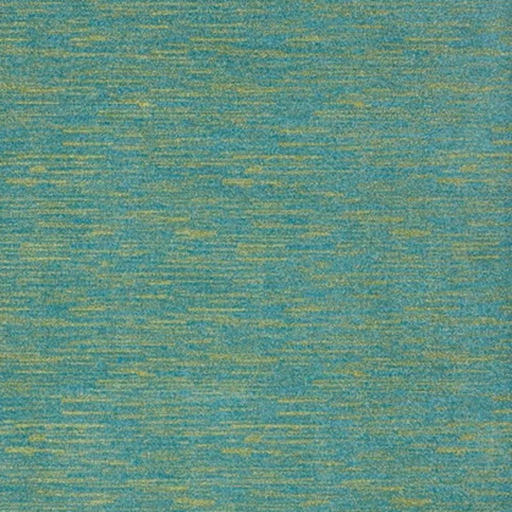 9' X 12' Blue And Green Indoor Outdoor Area Rug