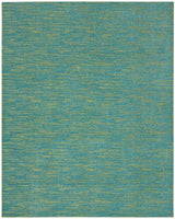 9' X 12' Blue And Green Indoor Outdoor Area Rug