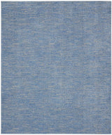 10' X 14' Blue And Gray Indoor Outdoor Area Rug