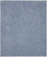 10' X 14' Blue And Gray Indoor Outdoor Area Rug