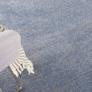 4' X 6' Blue And Gray Indoor Outdoor Area Rug