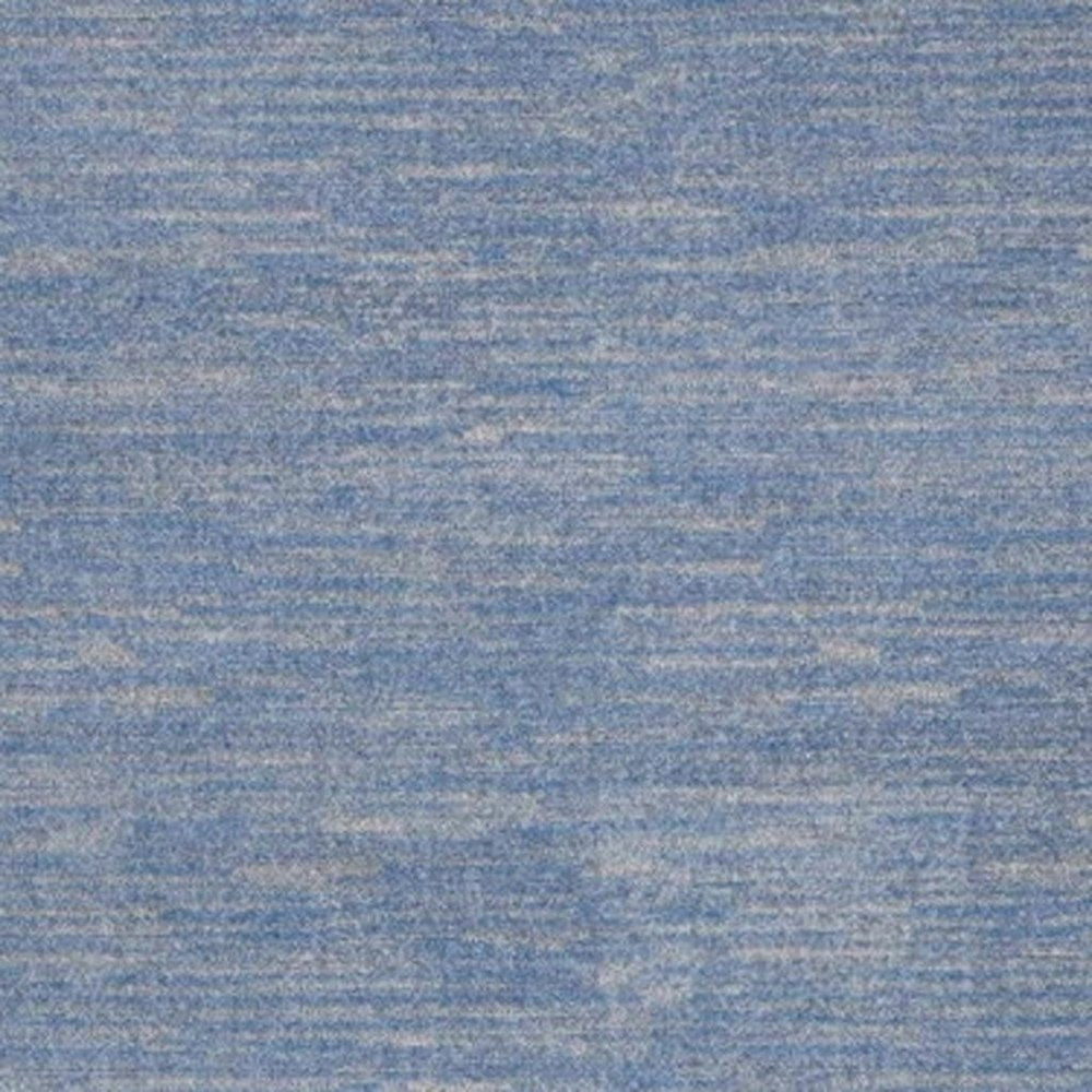 5' X 7' Blue And Gray Indoor Outdoor Area Rug