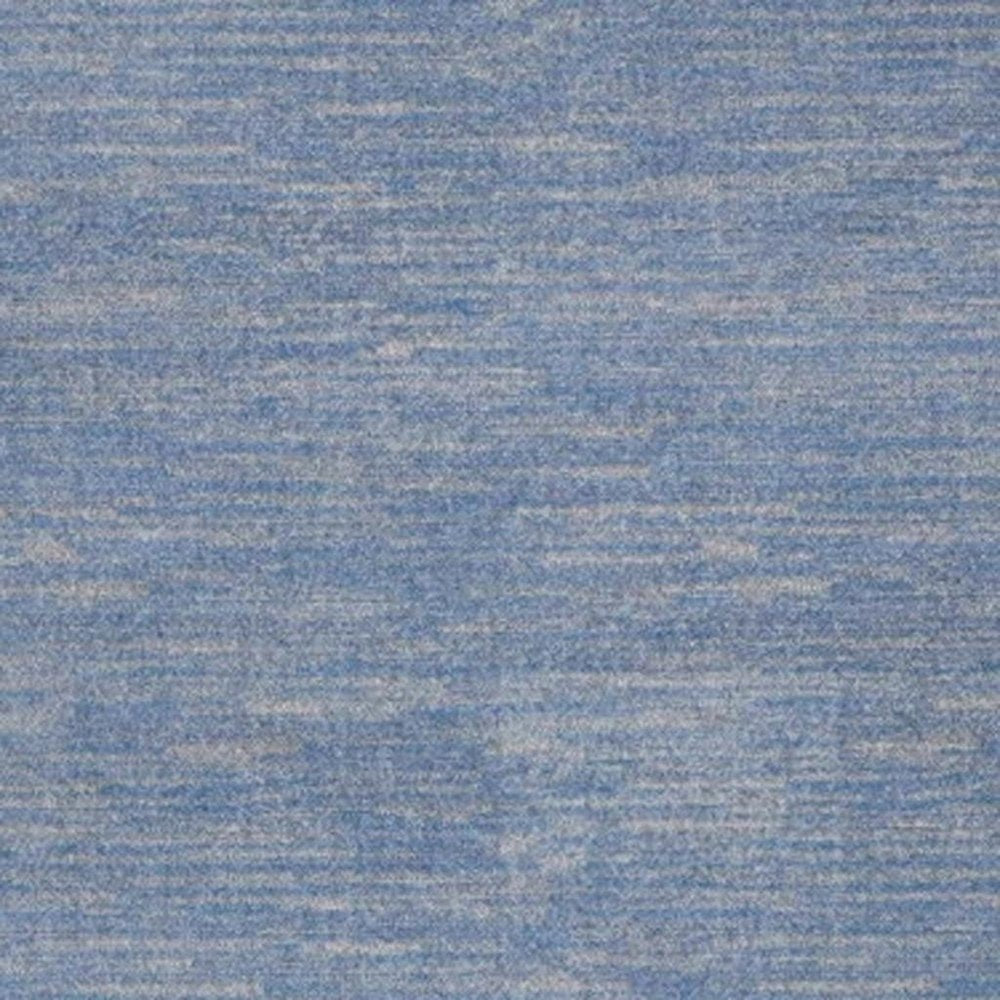 6' X 9' Blue And Gray Indoor Outdoor Area Rug
