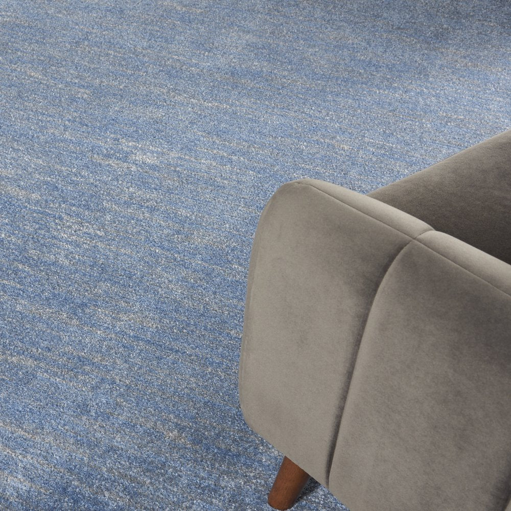 7' X 10' Blue And Gray Indoor Outdoor Area Rug