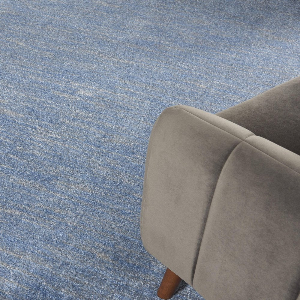 8' X 10' Blue And Gray Indoor Outdoor Area Rug