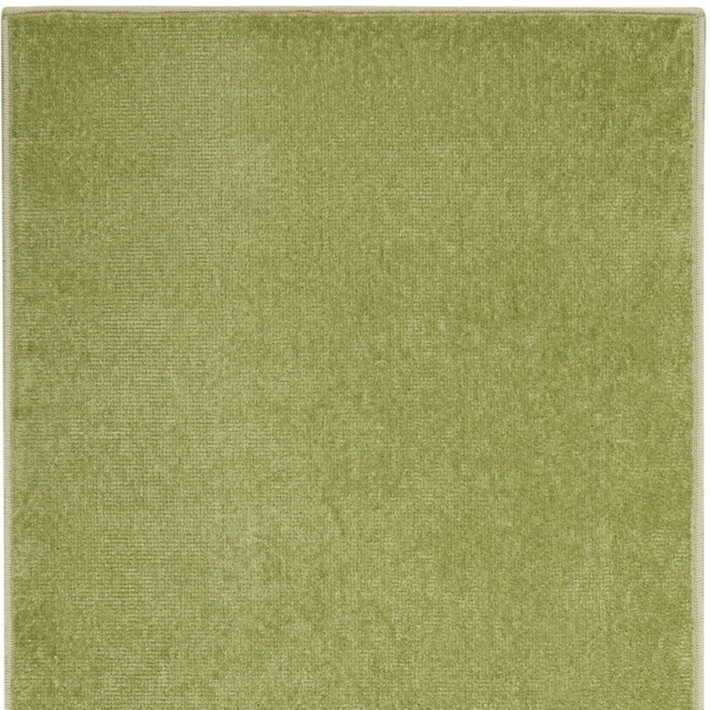 10' Green Indoor Outdoor Runner Rug