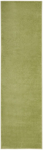 10' Green Indoor Outdoor Runner Rug