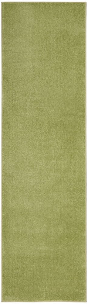 10' Green Indoor Outdoor Runner Rug