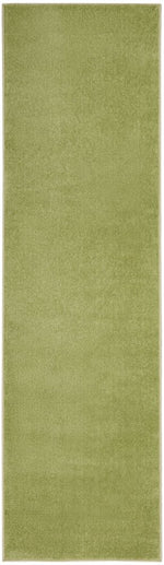 10' Green Indoor Outdoor Runner Rug