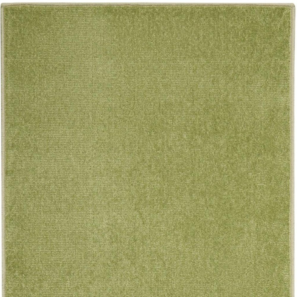 8' Green Indoor Outdoor Runner Rug