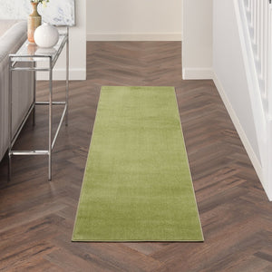 8' Green Indoor Outdoor Runner Rug
