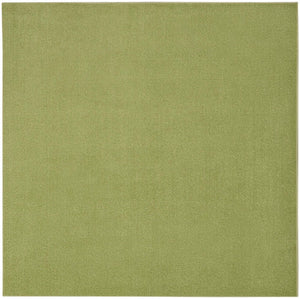 7' Green Square Indoor Outdoor Area Rug
