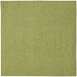 7' Green Square Indoor Outdoor Area Rug
