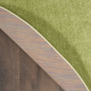 8' X 8' Green Round Indoor Outdoor Area Rug