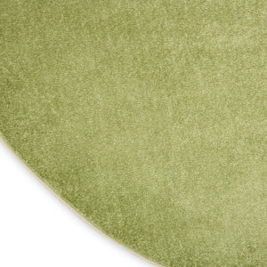 8' X 8' Green Round Indoor Outdoor Area Rug