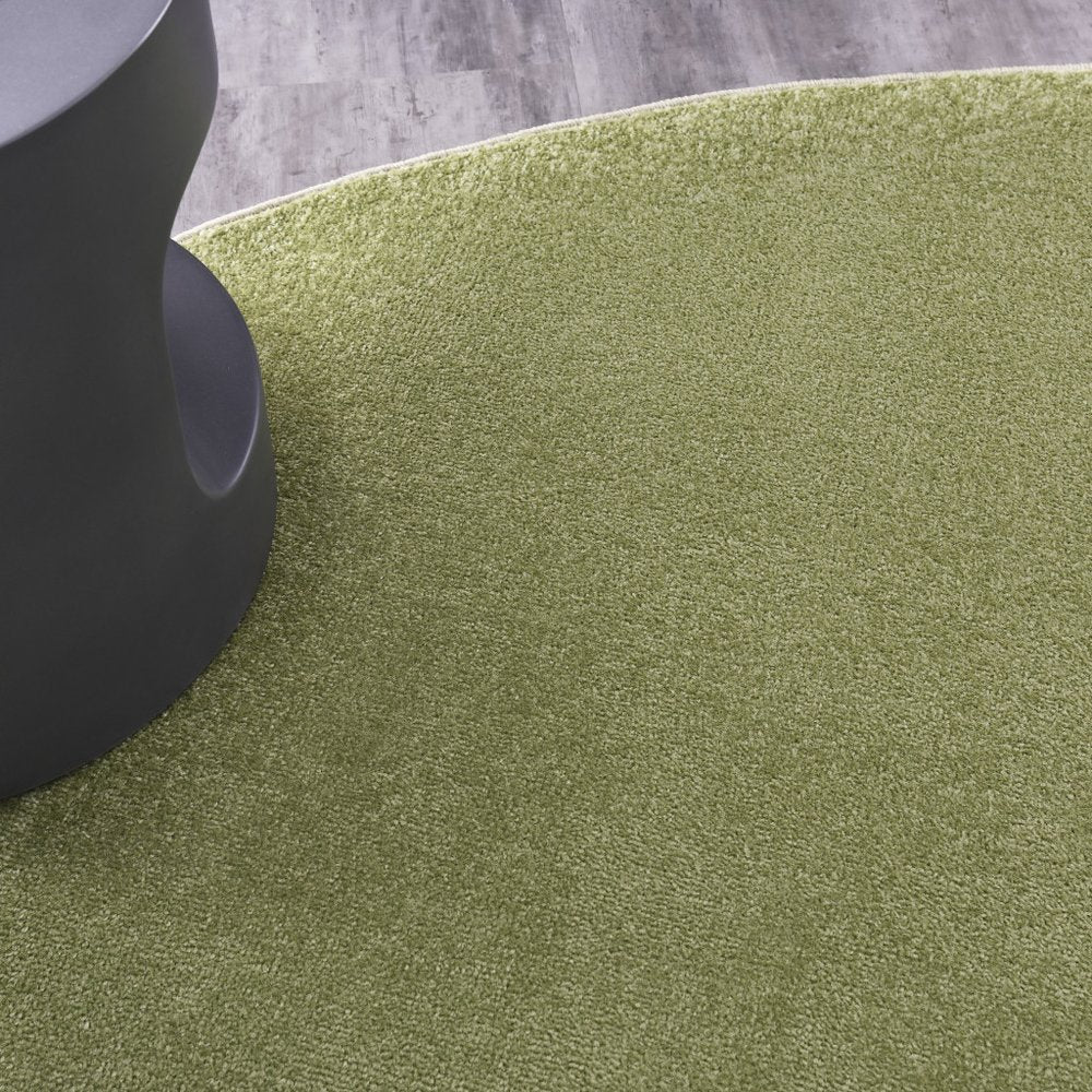 8' X 8' Green Round Indoor Outdoor Area Rug