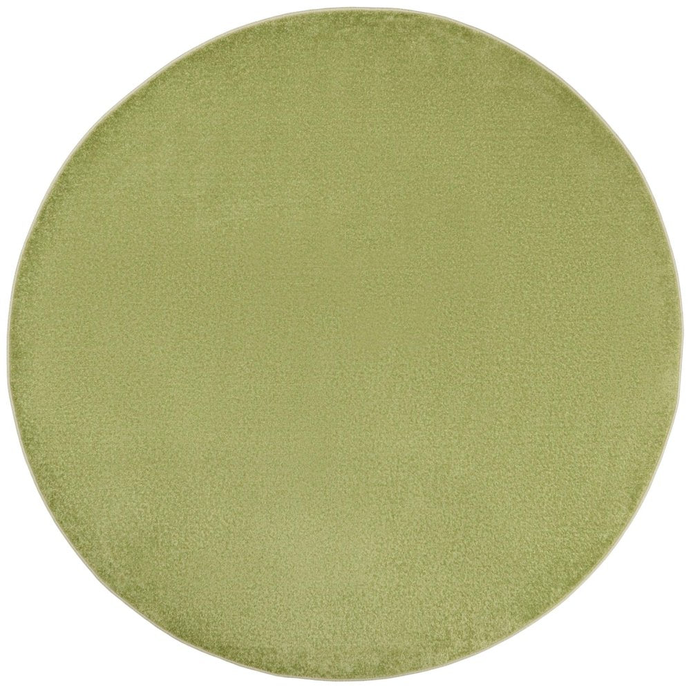 8' X 8' Green Round Indoor Outdoor Area Rug