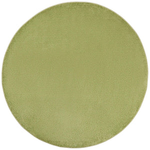 8' X 8' Green Round Indoor Outdoor Area Rug