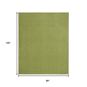 8' X 10' Green Indoor Outdoor Area Rug