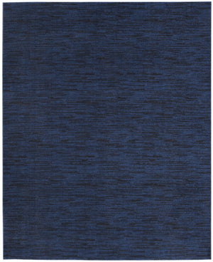10' X 14' Midnight Blue Stain Resistant Indoor Outdoor Area Rug