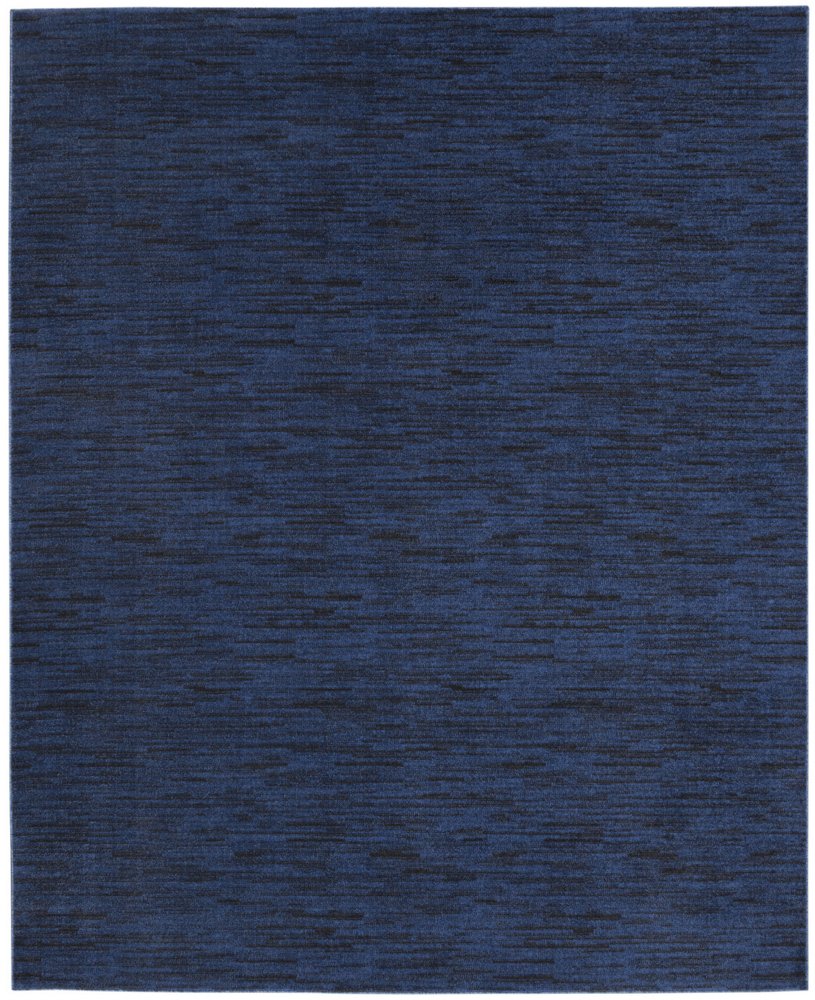 7' X 10' Midnight Blue Indoor Outdoor Area Rug