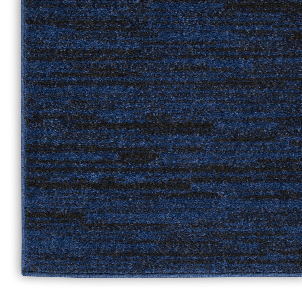 8' X 10' Midnight Blue Stain Resistant Indoor Outdoor Area Rug
