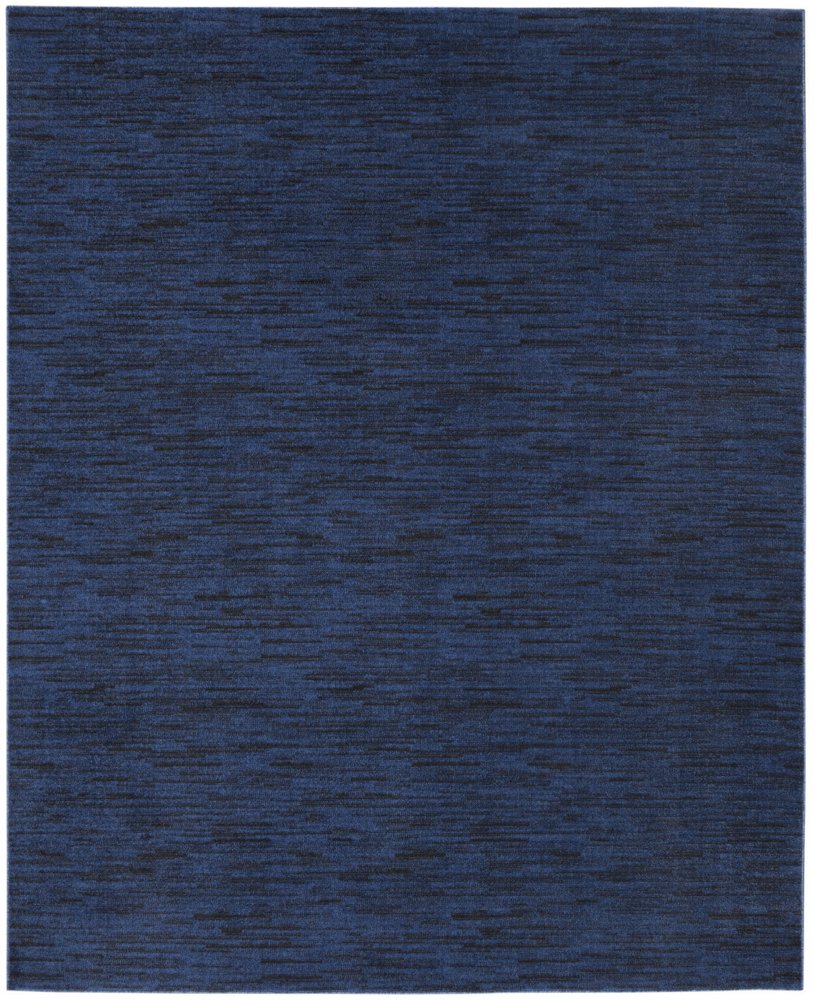 9' X 12' Midnight Blue Stain Resistant Indoor Outdoor Area Rug