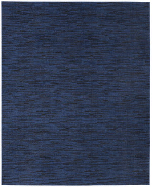 9' X 12' Midnight Blue Stain Resistant Indoor Outdoor Area Rug