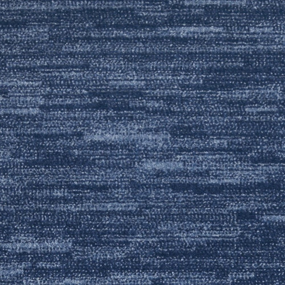 6' Navy Blue Indoor Outdoor Runner Rug