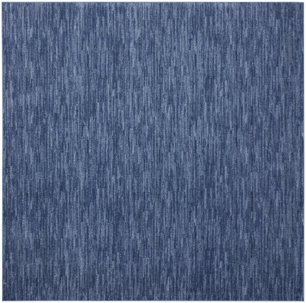 9' Blue Square Indoor Outdoor Area Rug