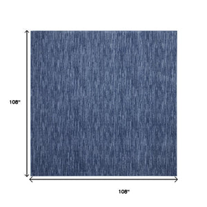 9' Blue Square Indoor Outdoor Area Rug