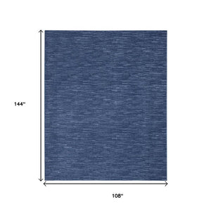 9' X 12' Blue Indoor Outdoor Area Rug